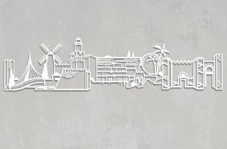 Jerusalem Skyline - Metal Art