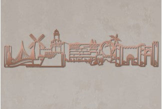 Jerusalem Skyline - Metal Art