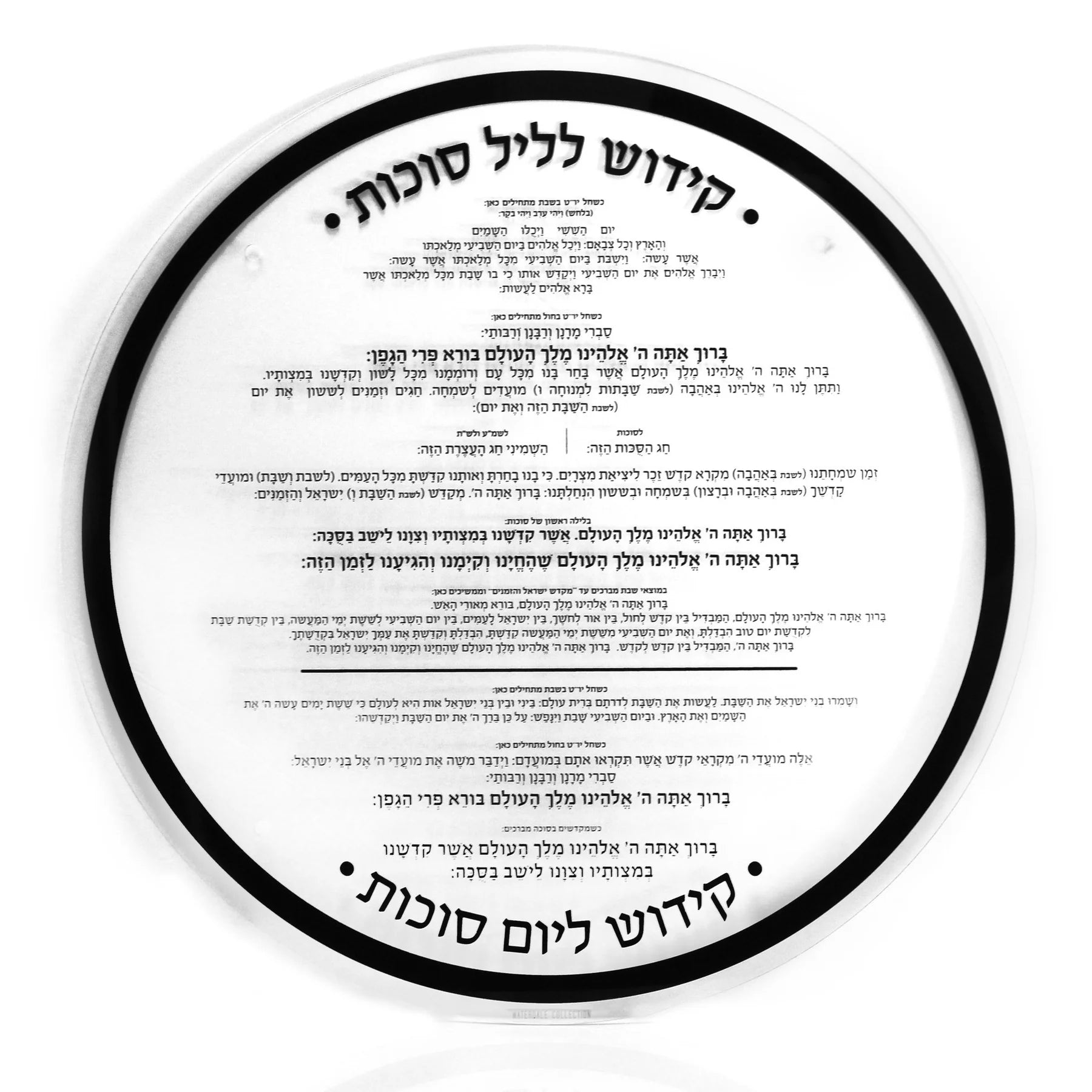 Kiddush Sukkah Decoration