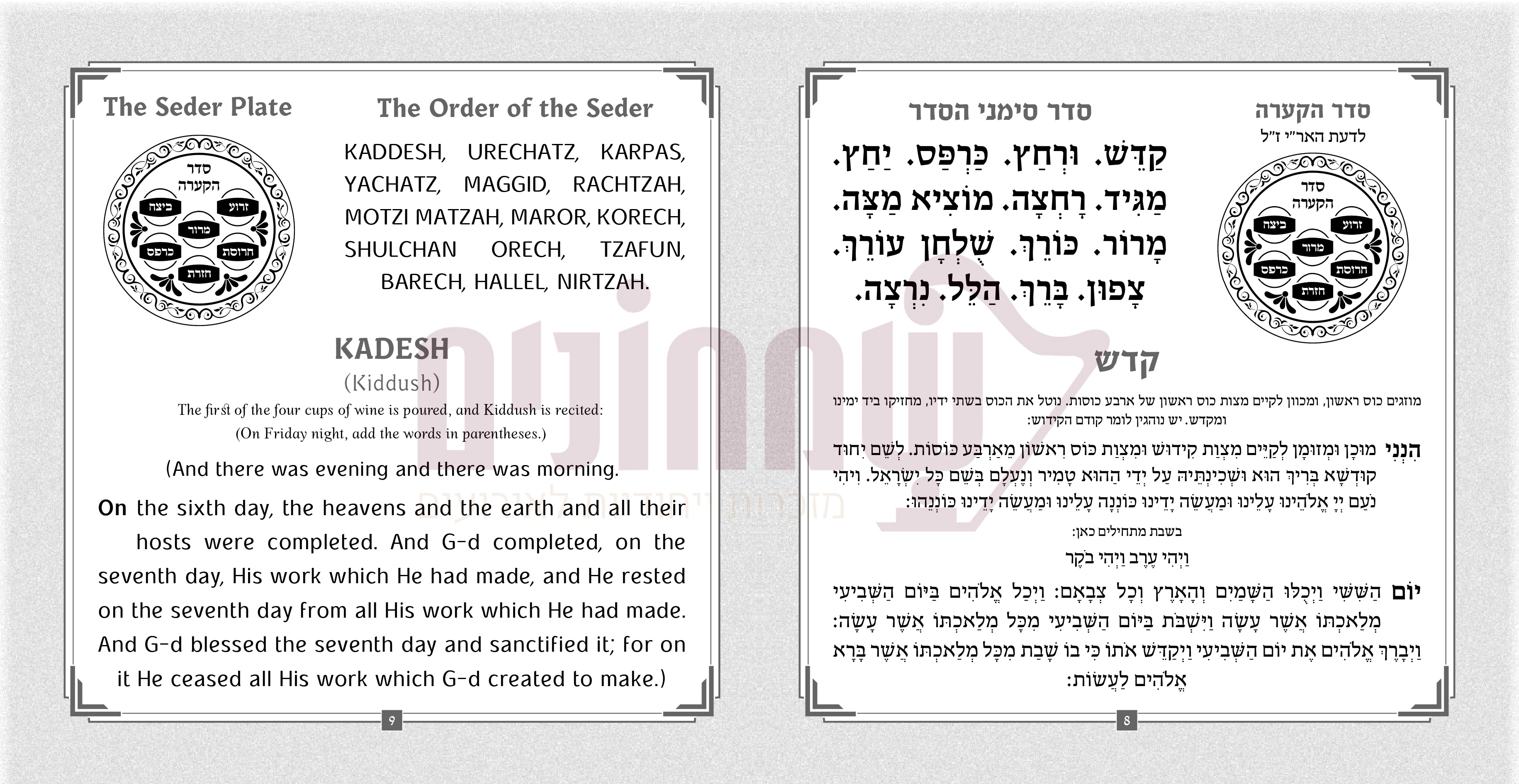 Haggadah Hebrew-English
