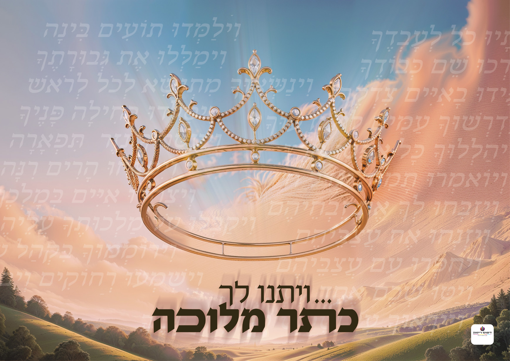"Keser Melucha" Sukkah Poster-Available in 2 Premium Finishes
