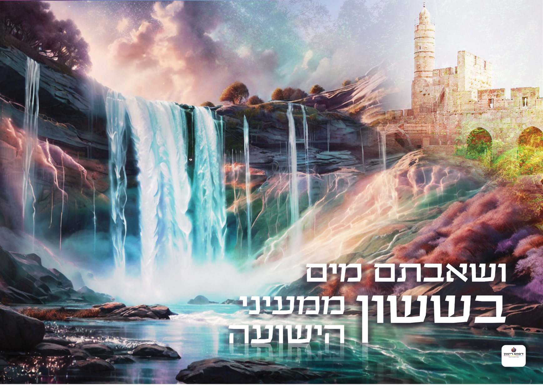 "V'shavtem Mayim" Sukkah Poster-Available in 2 Premium Finishes