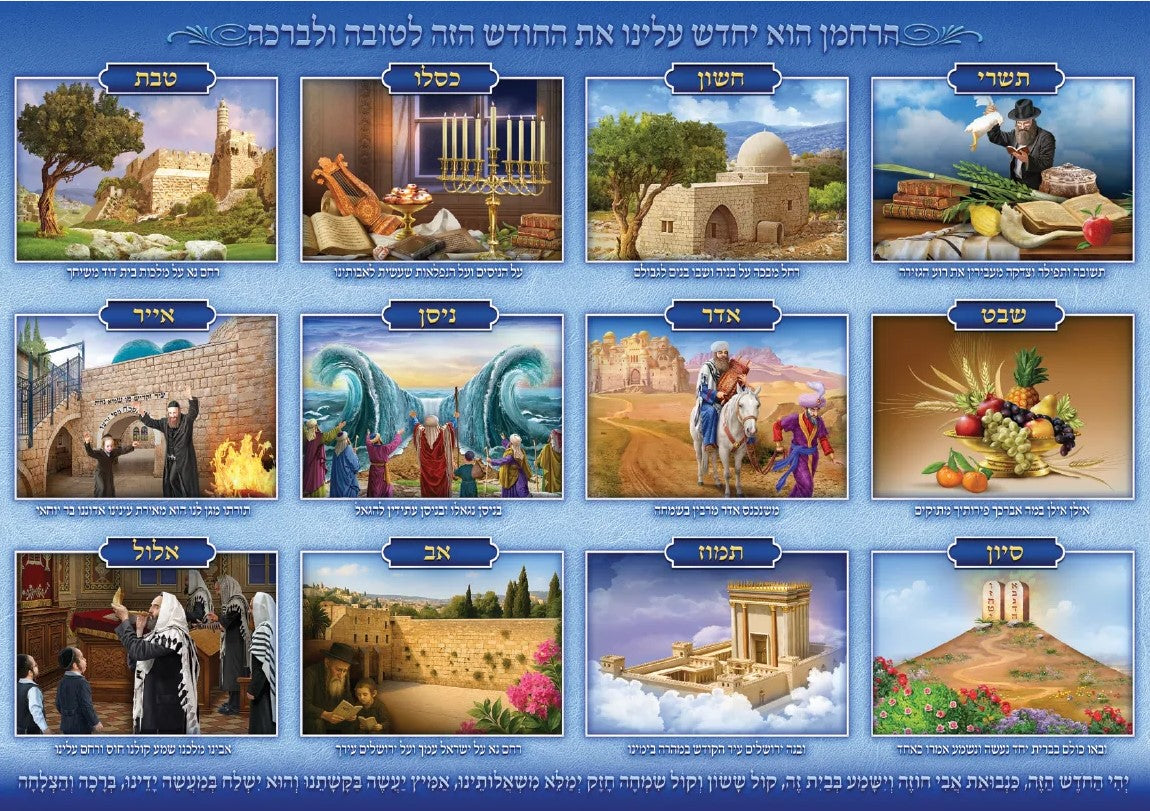Months of the Year Sukkah Poster