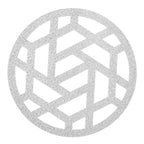 Acrylic Laser Cut Chargers, 4 pack - Silver