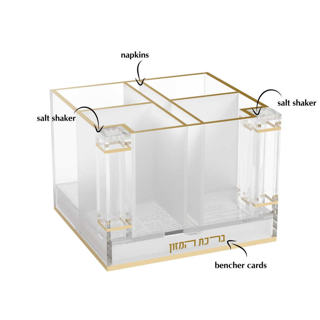 Classic Cutlery Holder with Salt & Bencher Set