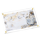 Leather Artwork Chanukah Tray