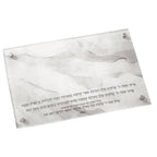 Chanukah Tray - Black/White Marble