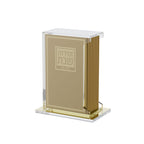 Swivel Softcover Leather & Lucite Zemiros Set