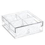 Dip Dish with Magnetic Lid, 4 Dishes - White Pearl