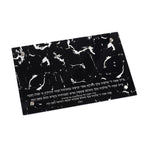 Chanukah Tray - Black/White Marble