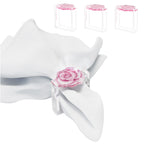 Pink Rose Napkin Rings