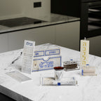 Compact Golden Flame Havdalah Set