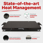 Made Safer Food Warming Hotplate – Size 53cm x 31cm (M)