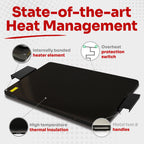 Made Safer Food Warming Hotplate – Size 50cm x 50cm (XL)
