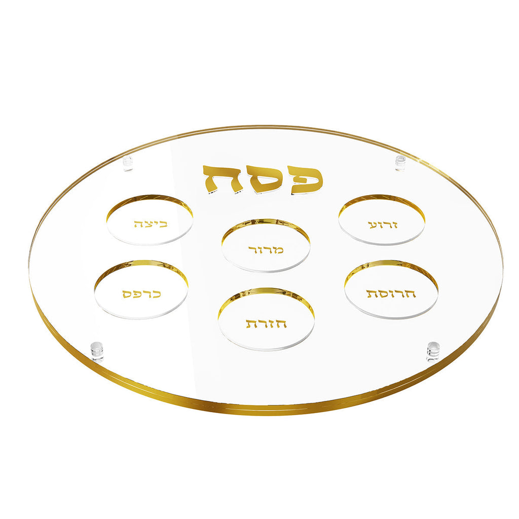 Raised Round Seder Plate