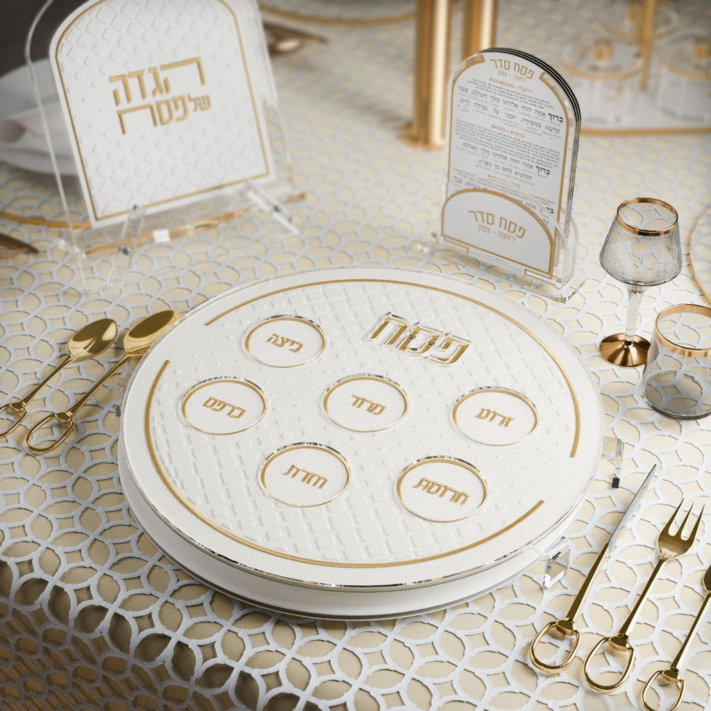 Leatherite Dimaond Seder Plate