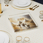 Golden Pyramid Square Matzah Plate