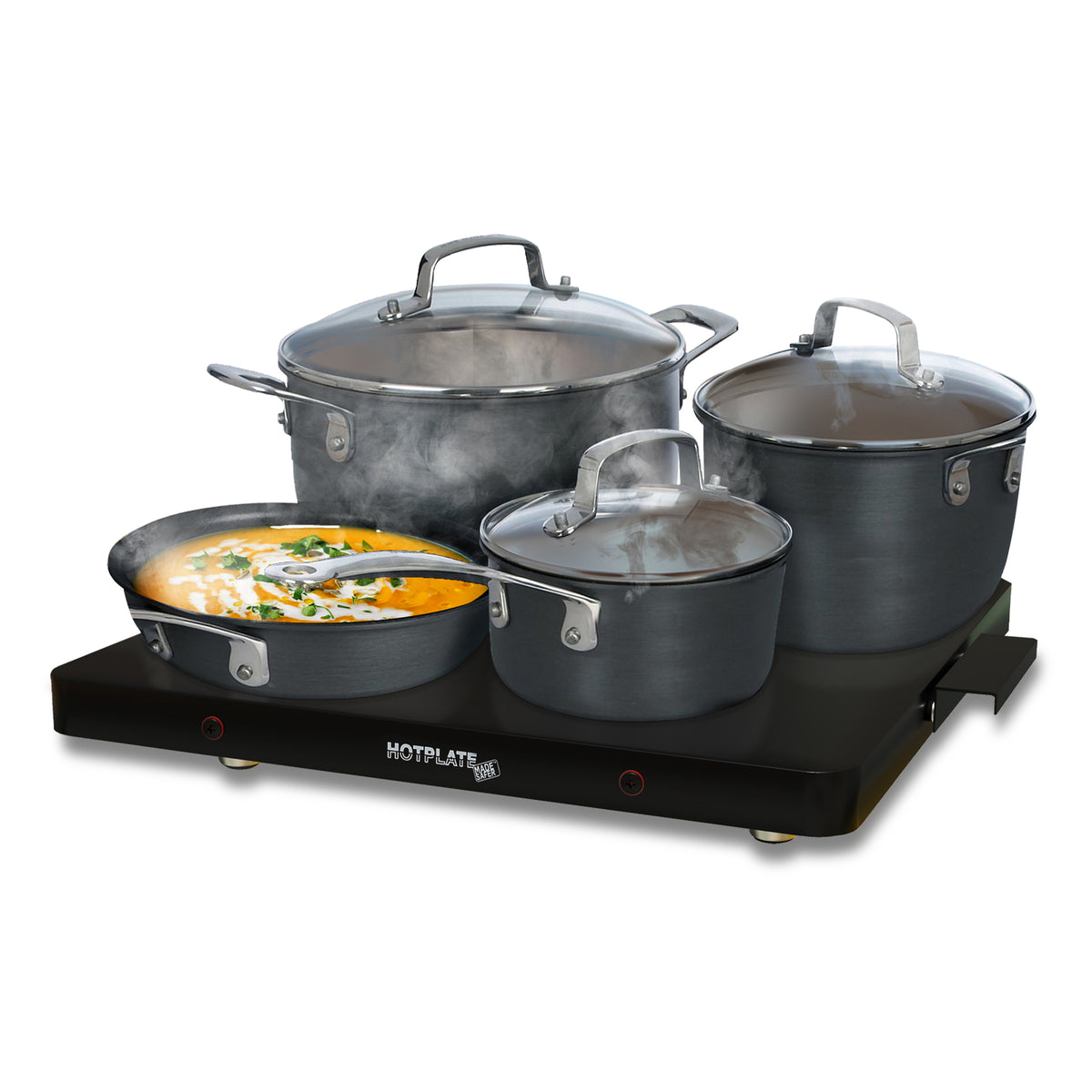 Made Safer Food Warming Hotplate – Size 50cm x 50cm (XL)