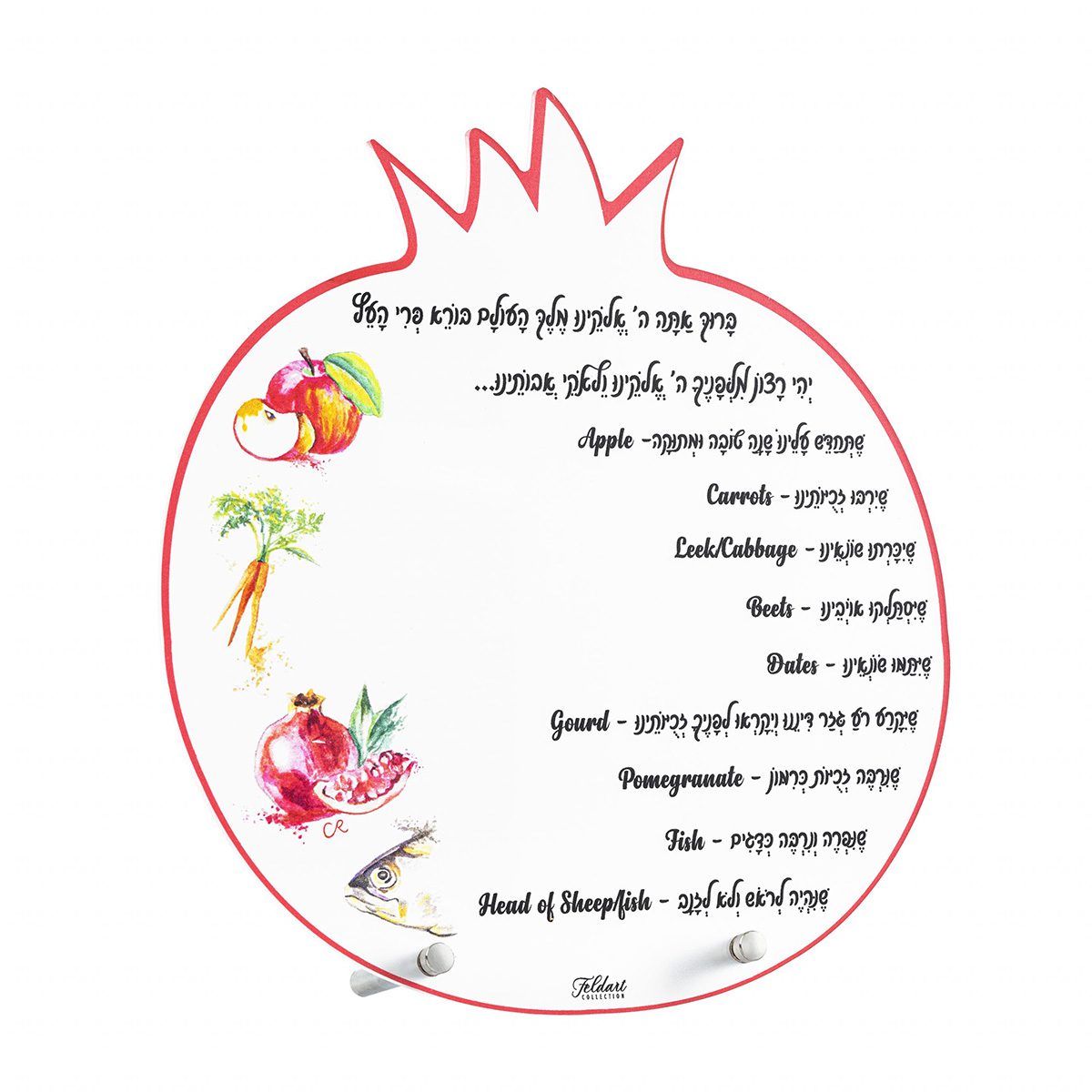 Pomegrante Simanim Card