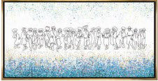 Dancing Chassidim Canvas Painting