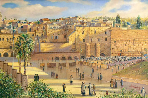 Kotel At Sunrise Painting