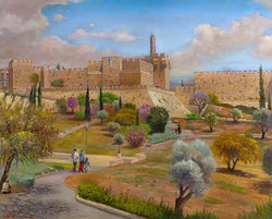 Migdal David in Jerusalem Painting