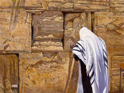 Praying by the Wall in Jerusalem Painting