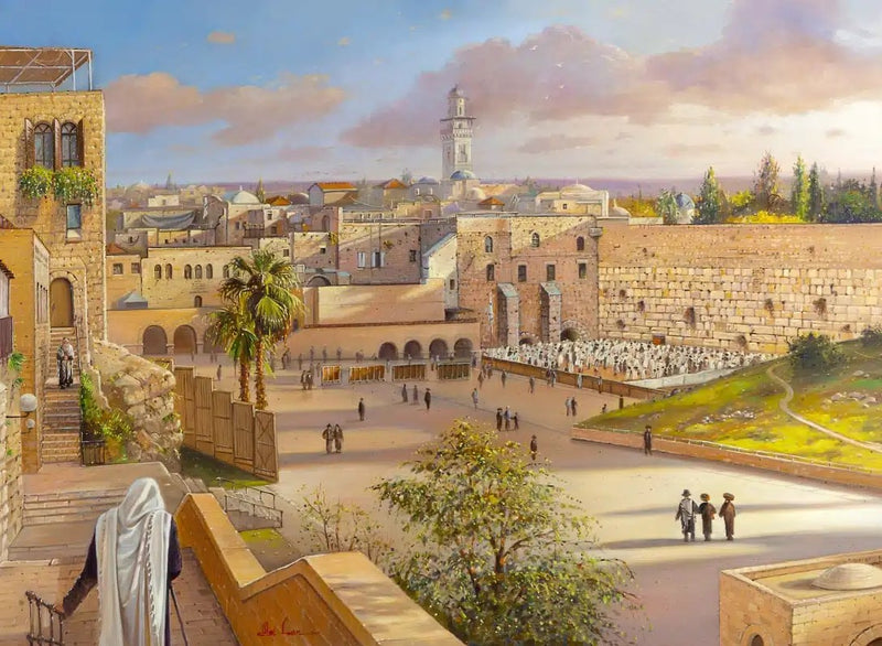 On the way to the Kotel in Jerusalem Painting