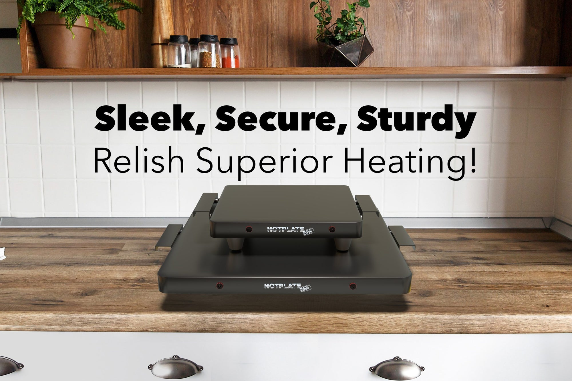 Made Safer Food Warming Hotplate – Size 32cm x 32cm (S)