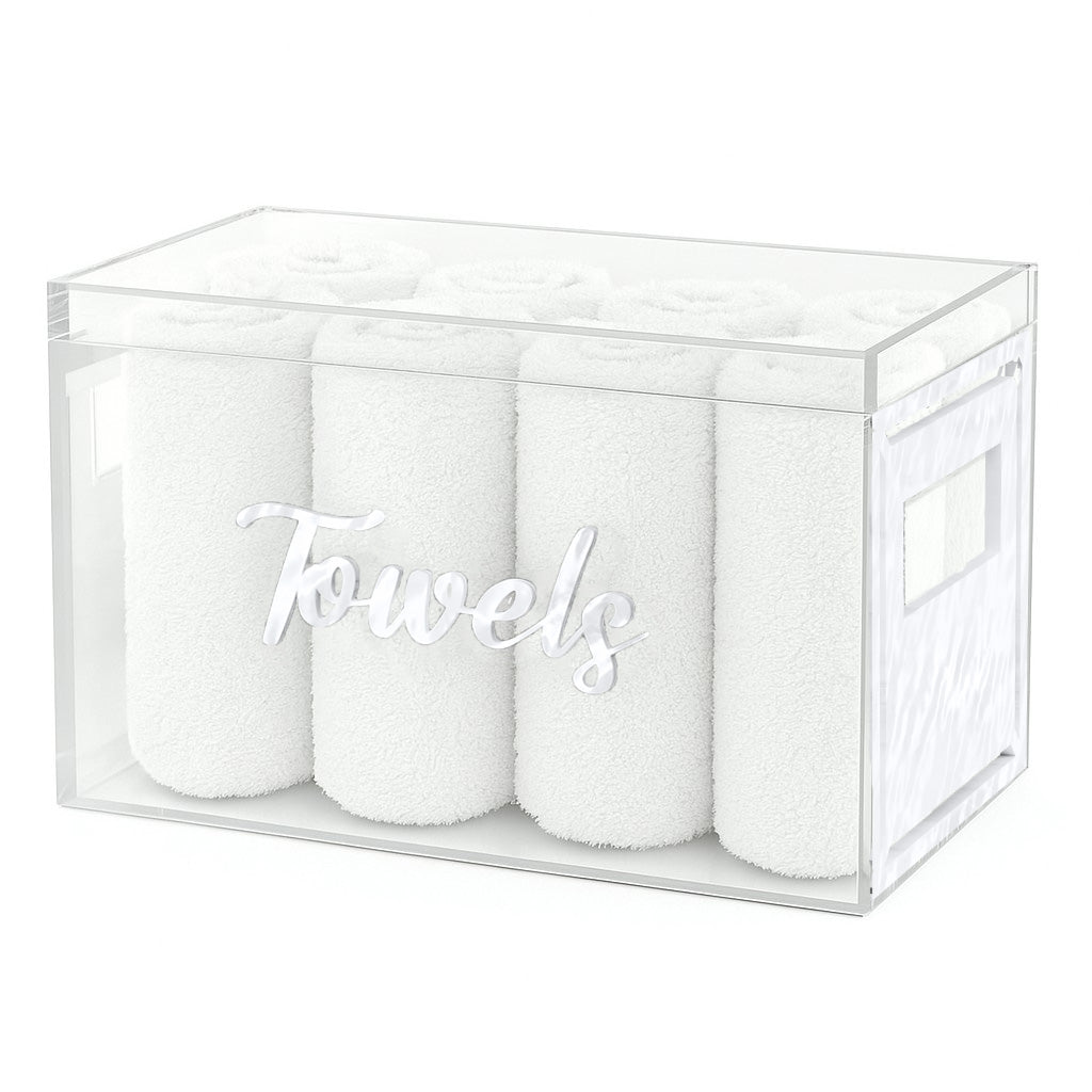 Towel Box with Towels