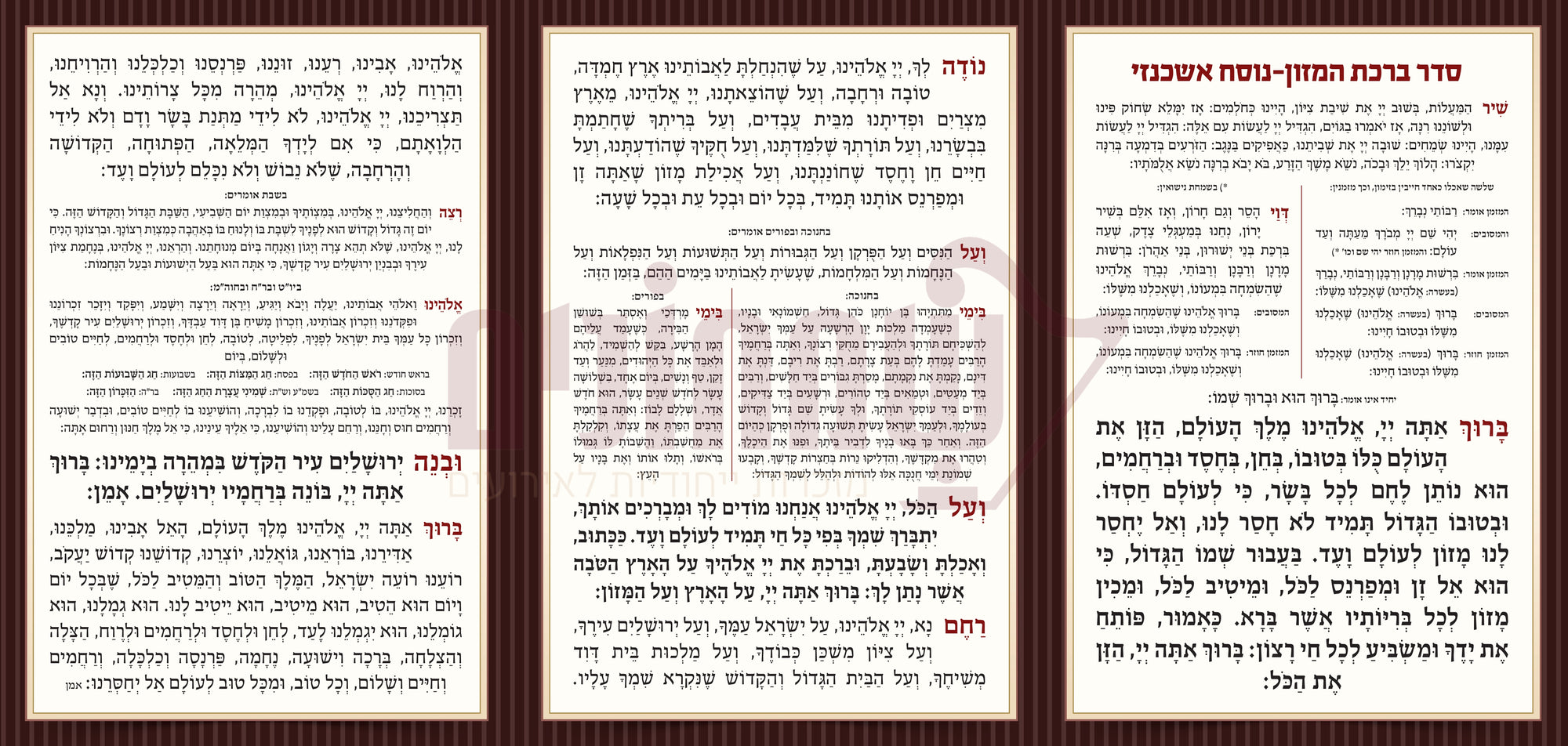 Birkas Hamazon - Bar Mitzvah