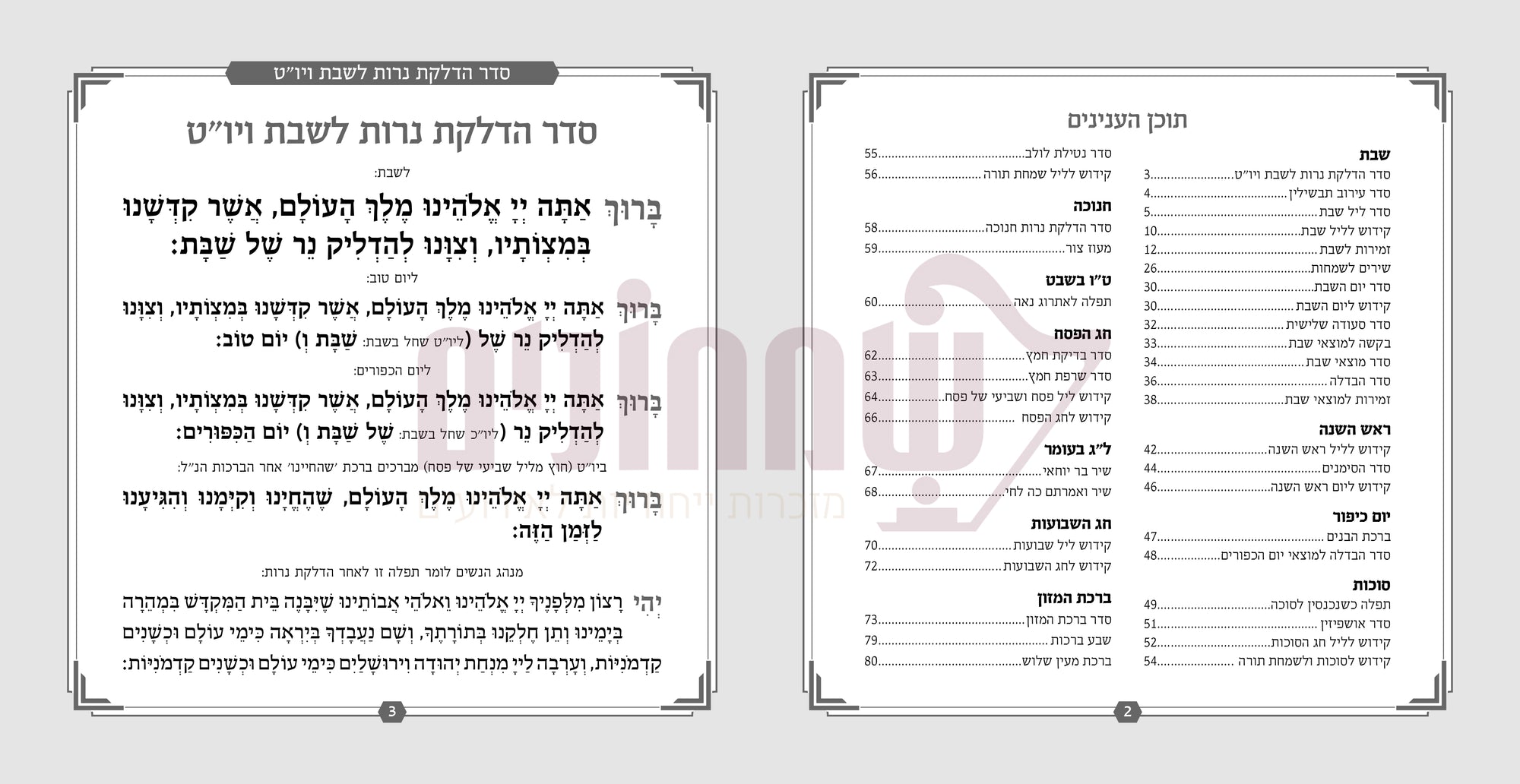 Kiddush and Zemiros Shabbos